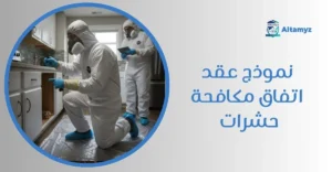 نموذج عقد اتفاق مكافحة حشرات